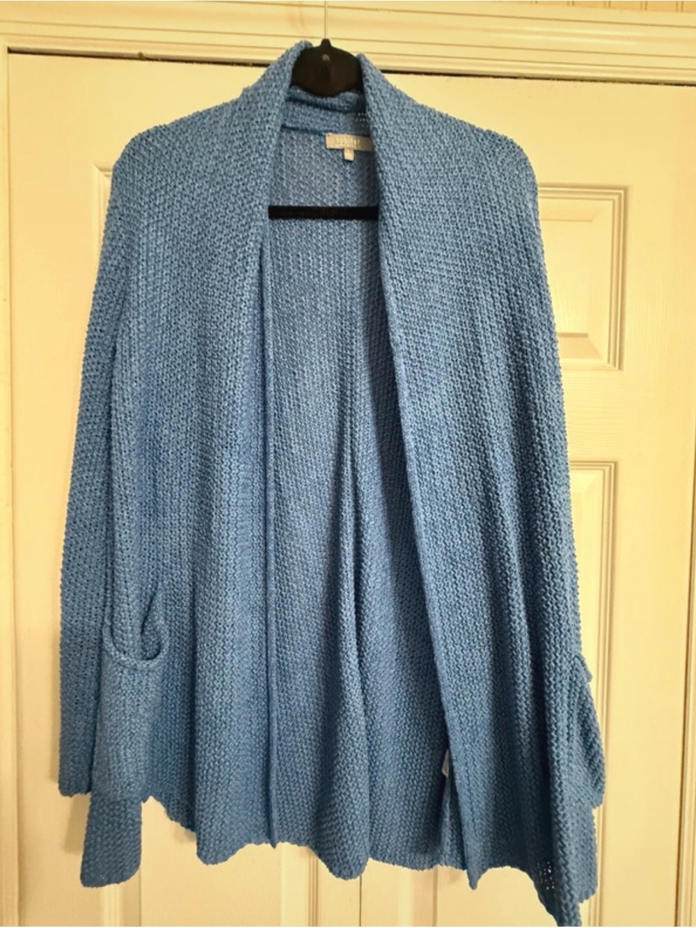 Habitat Light Blue Open Front Knit Cardigan